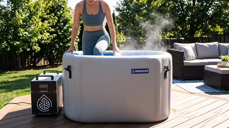 Inergize cold and hot plunge tub