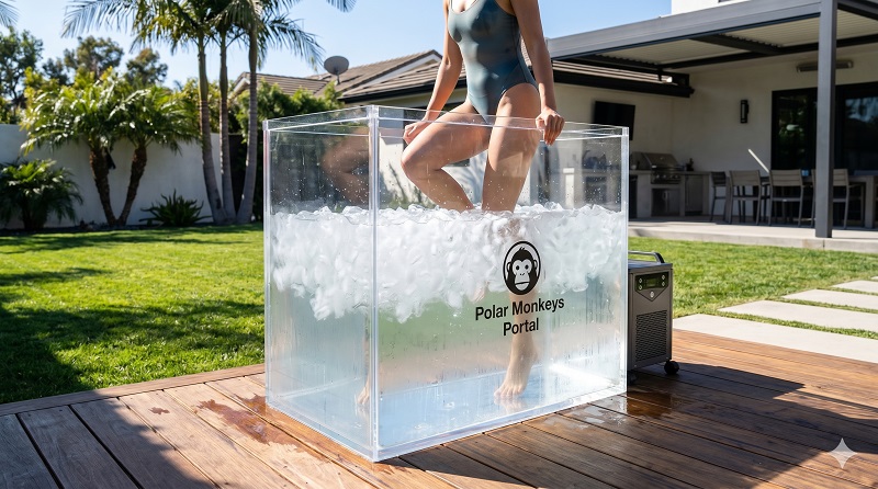 Polar Monkeys Portal acrylic cold plunge