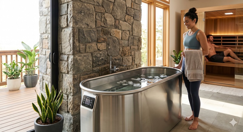 Sun Home Cold Plunge Pro stainless steel cold plunge
