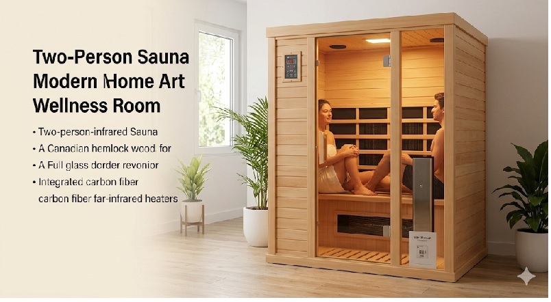 JNH Lifestyles two-person infrared sauna