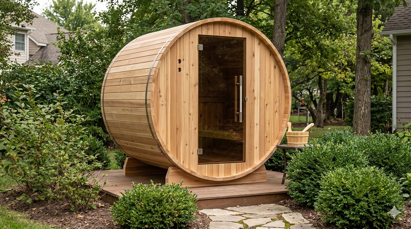 Almost Heaven Salem 2-person barrel sauna