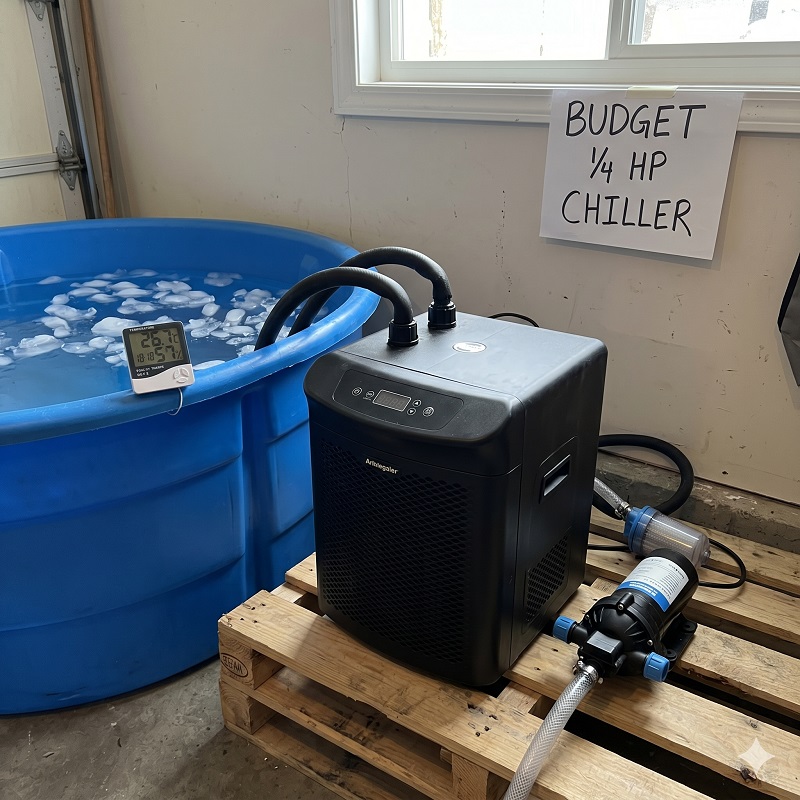 Budget 1/4 HP cold plunge water chiller
