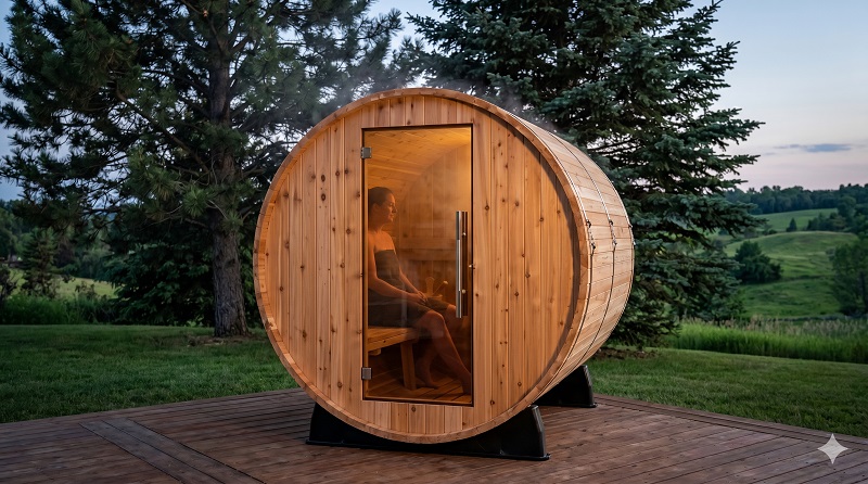 Almost Heaven Pinnacle barrel sauna