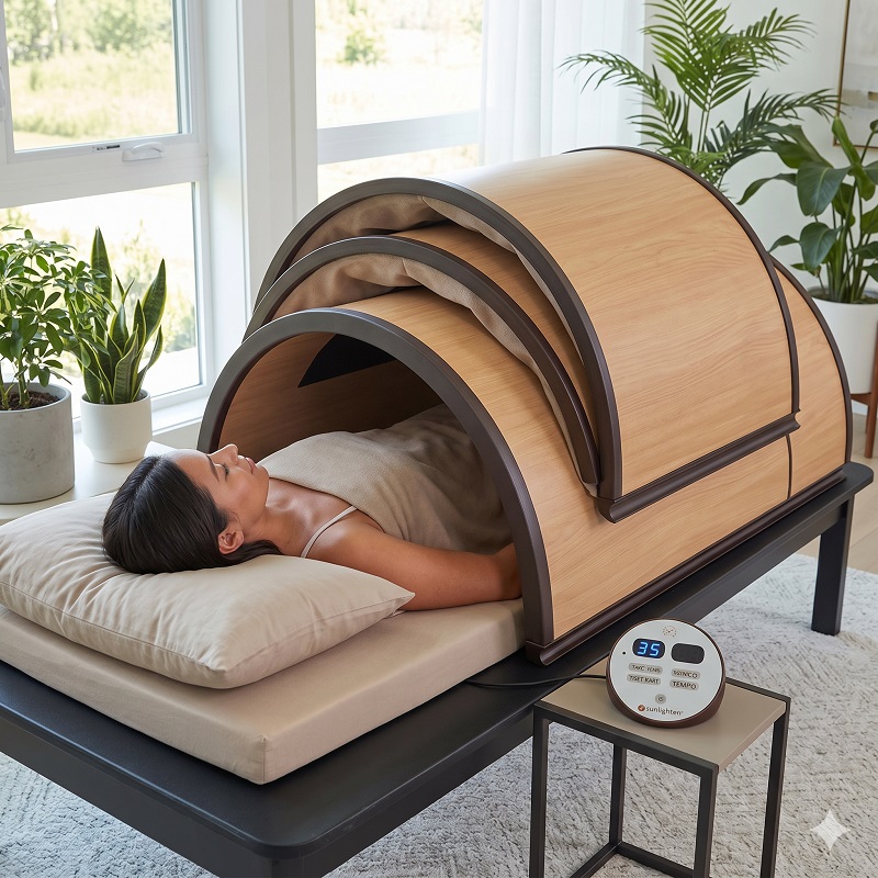 Sunlighten Solo portable infrared sauna dome