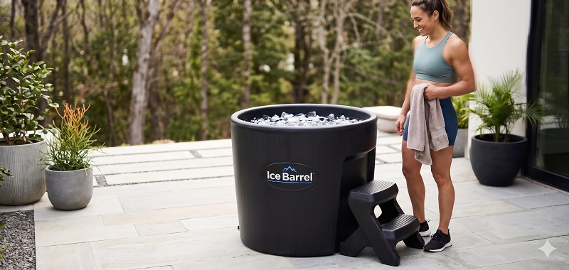 Ice Barrel 300 upright cold plunge